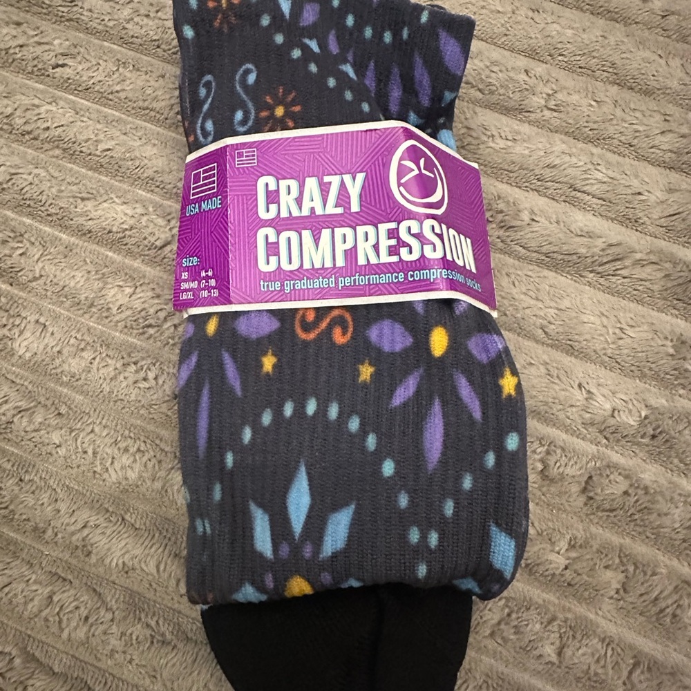 Crazy compression athletic socks